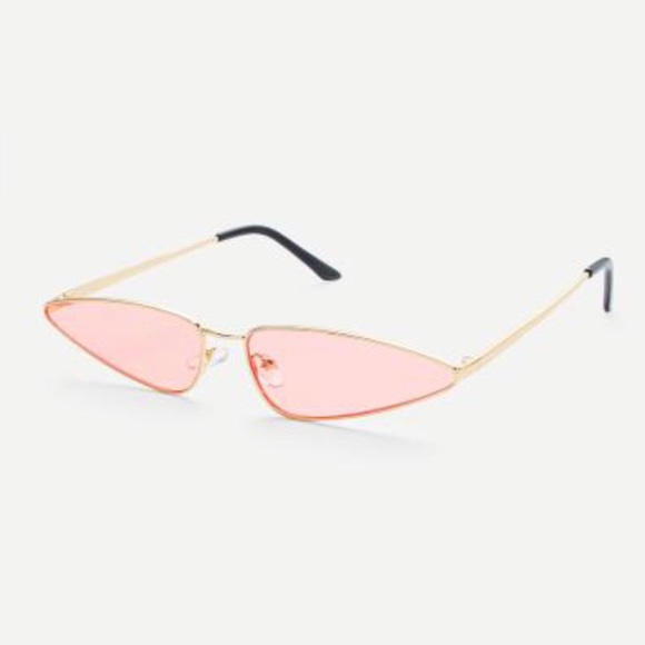 Vintage pink tinted gold frame sunglasses - Picture 2 of 2
